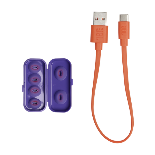 JBL Tune Flex Ghost Edition - Purple Ghost - True wireless Noise Cancelling earbuds - Detailshot 4